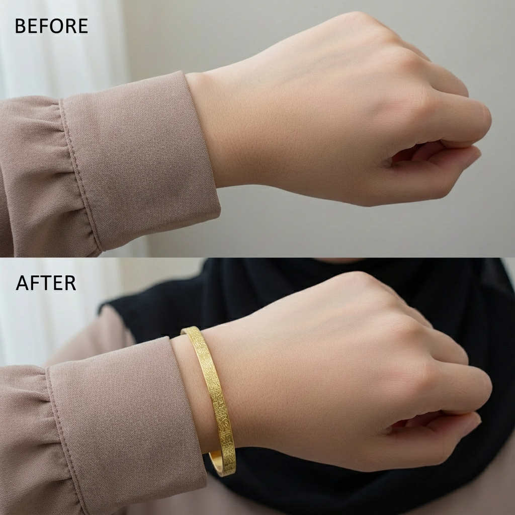 Islamic Muslim Ayatul Kursi Sutra Cuff Bangle Bracelet Charm Men and Women Stainless Steel Religious Amulet Jewelry